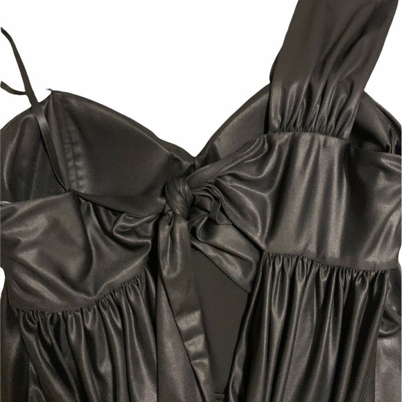 BCBG Generation Charcoal Draped Dress - M - Picture 4 of 6